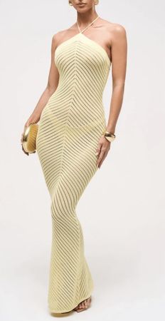 Damen Kleid gelb Grösse S Maxikleid neu - Murci Kleid