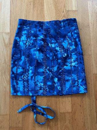 Wickelrock, blau gemustert, Grösse S, Tally Weijl