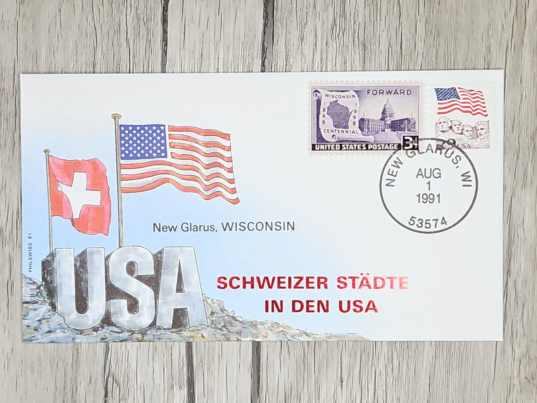 Tutti i francobolli: CL07 Enveloppe + Timbre USA 1991 – Usato da Cousset venduto da Patrick_Collections