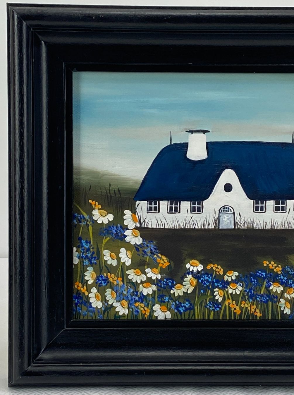 Dipinti: Brigitte Koischwitz Naive Kunst Gemälde Sylt Haus – Usato da Volketswil venduto da Artivo 1