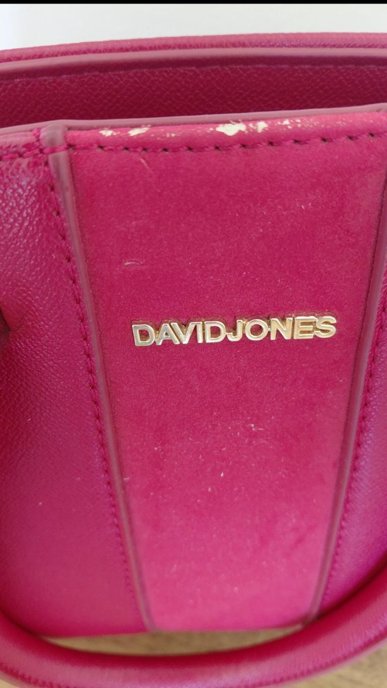 David Jones Borse da donna: David Jones Handtasche rot Leder Optik klein – Usato da Horgen venduto da zur_jq85 9