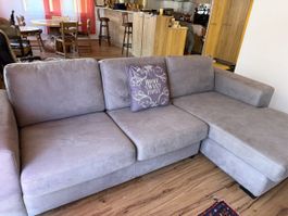 Ecksofa hellbraun gebraucht