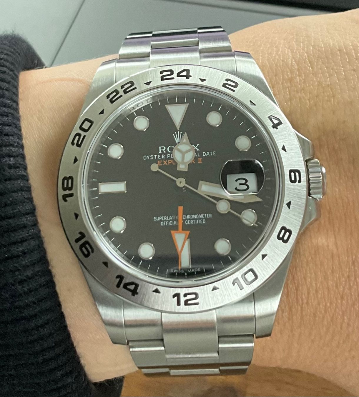 Rolex Orologi: Rolex Explorer II Ref. 216570 Fullset CH – Usato da Felben-Wellhausen venduto da TTip 3