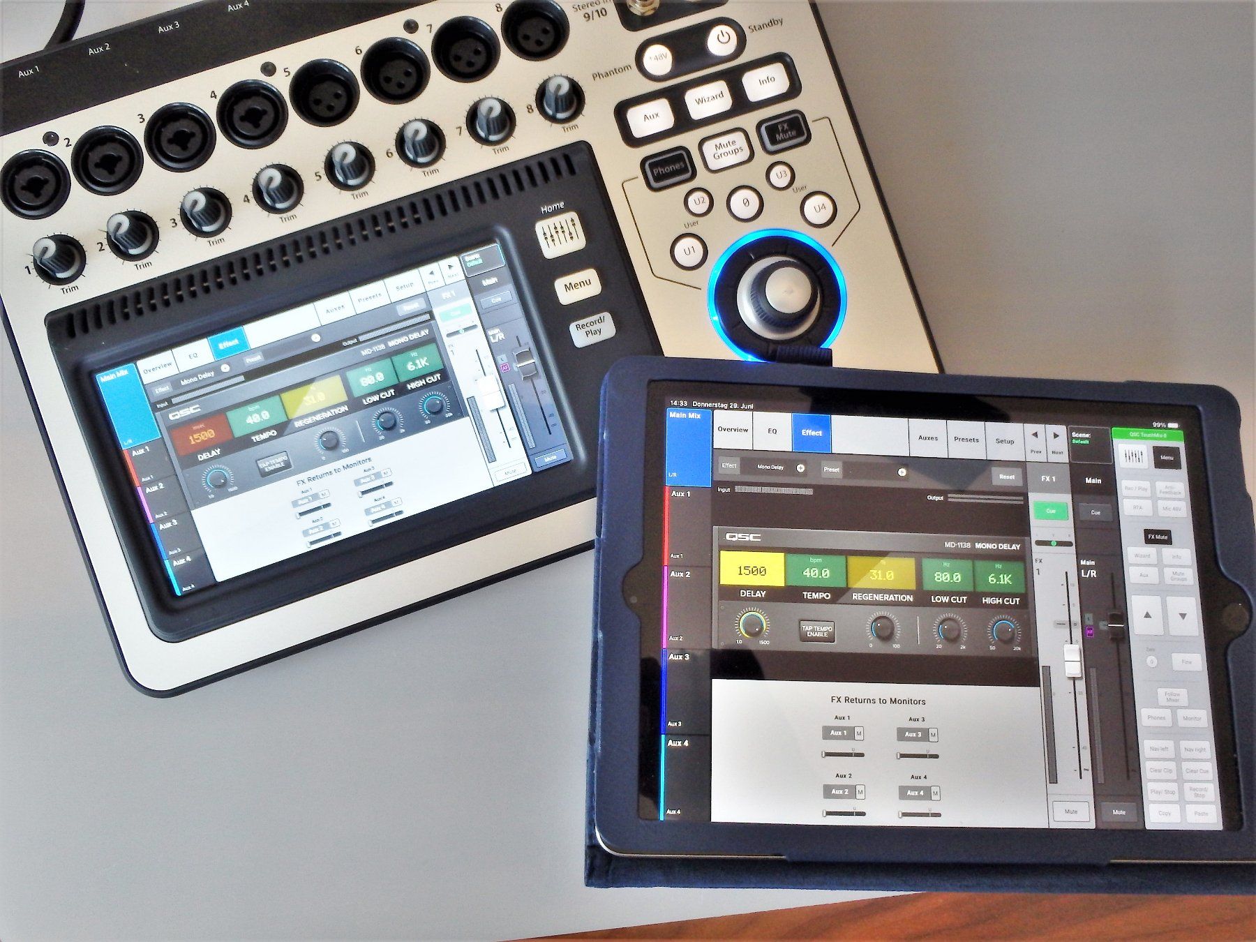 Qsc Mischpulte: Digital-Mischpult QSC TouchMix 8 inkl. Case – Gebraucht aus Wattwil von webrawa 7