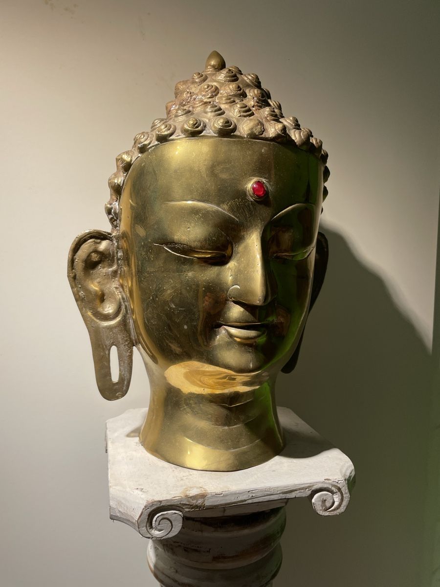 Skulpturen & Statuen: Buddha Kopf 40cm Messing / Asia Deko – Gebraucht aus Lenggenwil von Unique_ 6