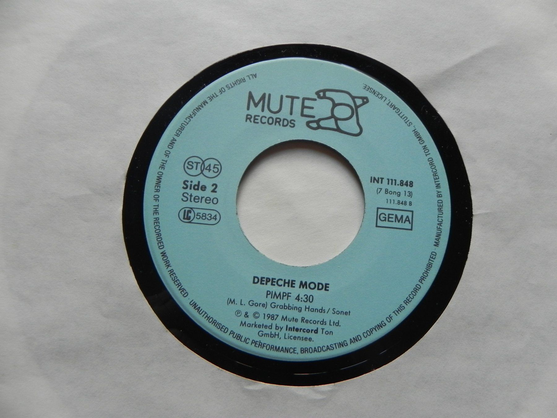 Schallplatten: Single engl. Synth - Rock Pop Band Depeche Mode 1987 – Gebraucht aus Siebnen von krimsie 3