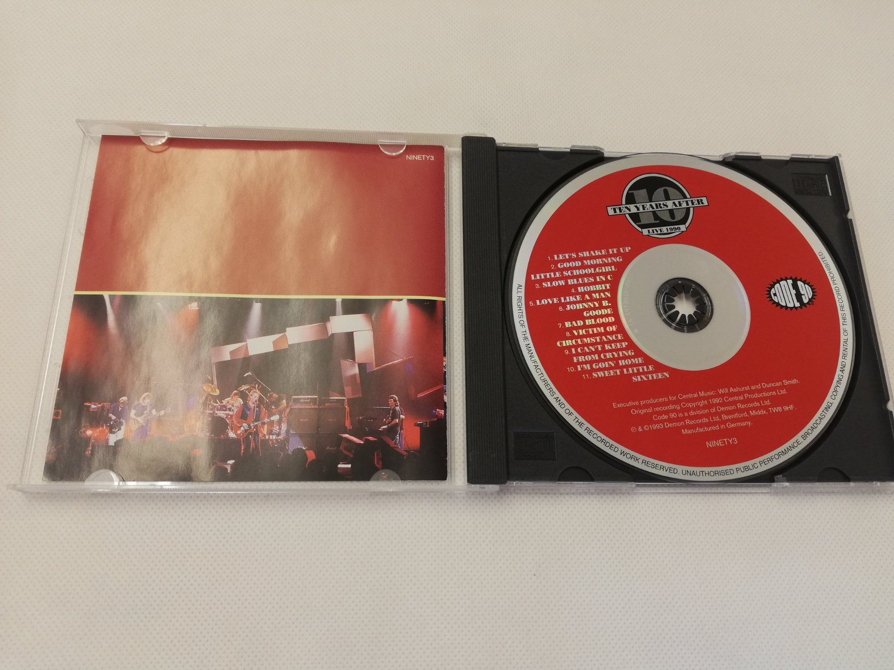 CD: TEN YEARS AFTER - LIVE 1990 – Usato da Bern venduto da Vinylsound.ch 2