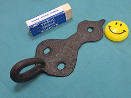 1 antiker geschlossener Wand Haken mit Platte (LOT1657#NSH6)