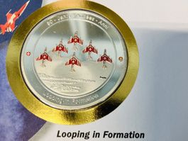 Patrouille Suisse  Numisbrief versilberte Medaille 2012