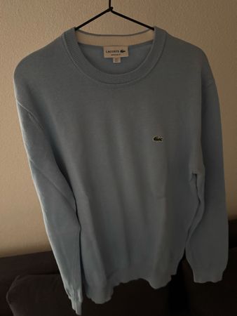 Lacoste Pullover Grösse L hellblau leicht