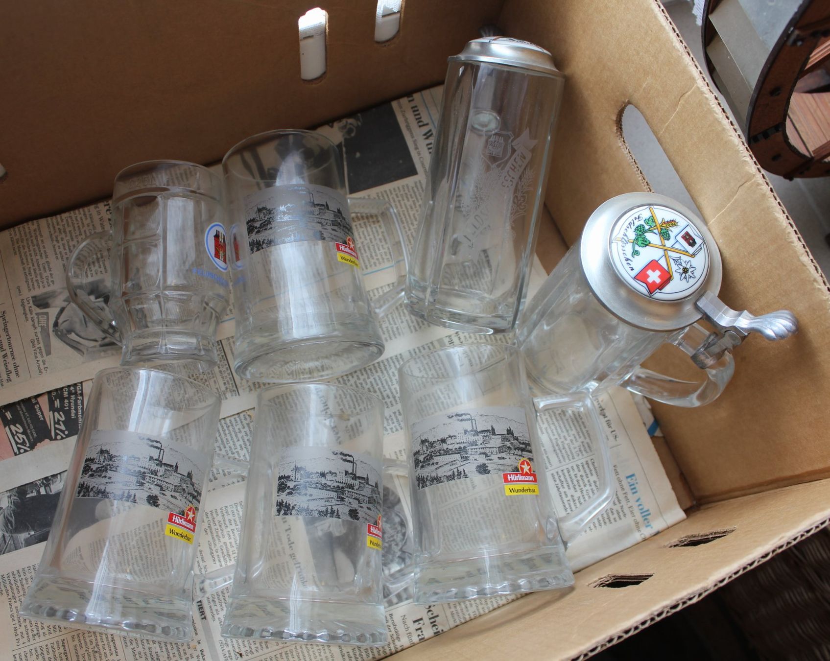 Bicchieri: Bierhumpen Keramik Glas – Usato da Seewen SO venduto da Bettenberg 6
