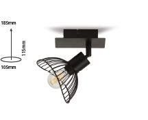 Lampen: Spotlampe Valencia 2 X 40 W – Neu und originalverpackt aus Wil SG von HUB104 2