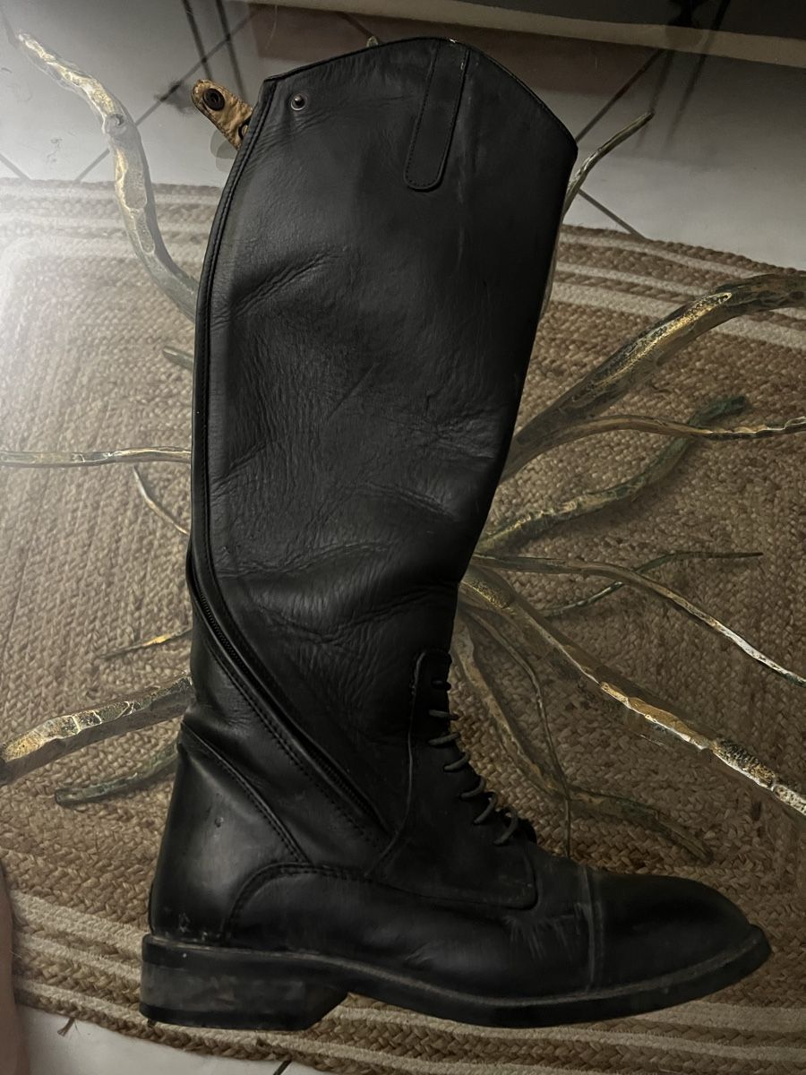 Scarpe da donna: Italienische Leder Reitstiefel – Usato da Oerlingen venduto da Lucaphil01