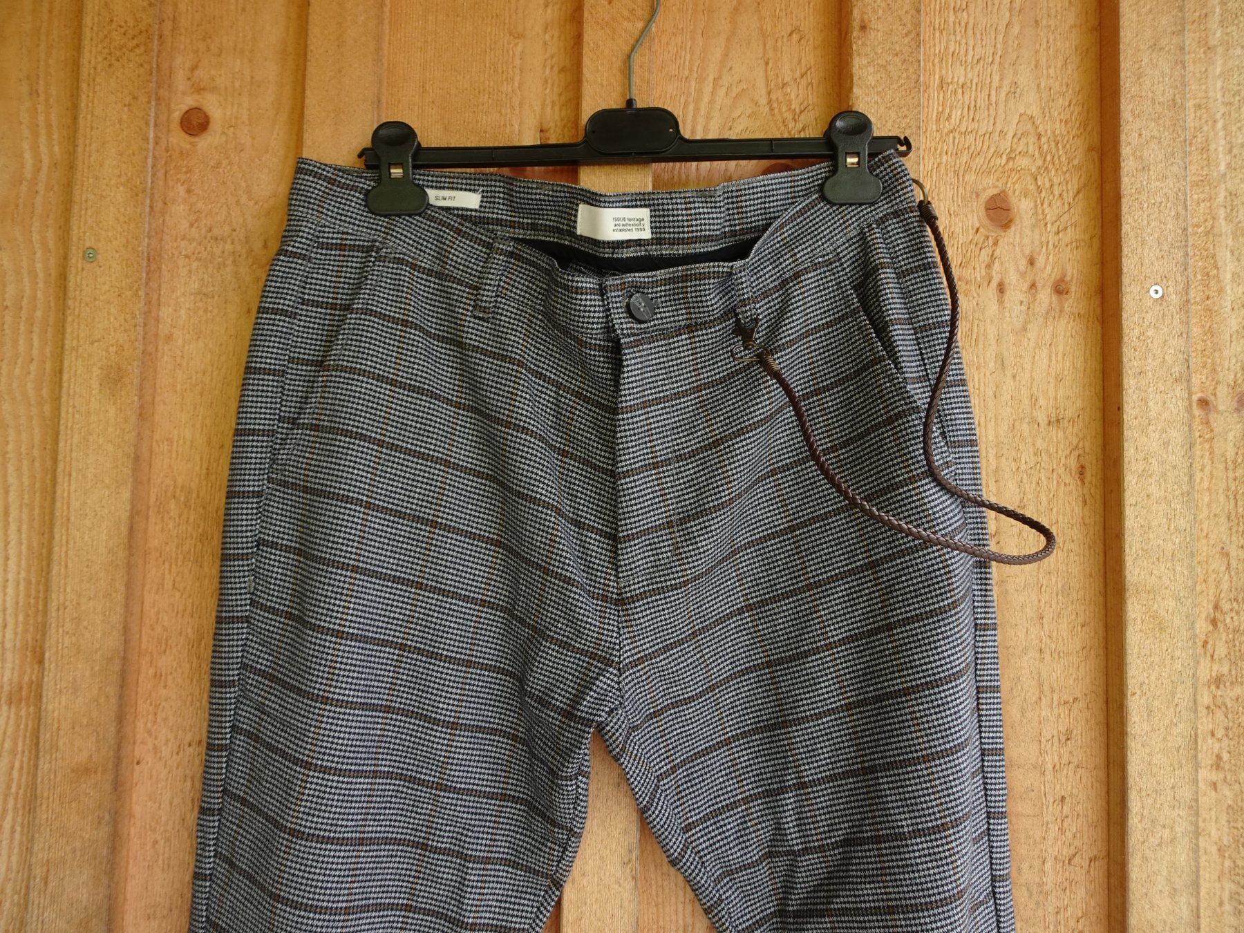 Pantaloni: Graue Slim Herren Winter-Hose von Solid Gr. L  - 240417 – Usato da Küssnacht am Rigi venduto da Good4Deckeli 1