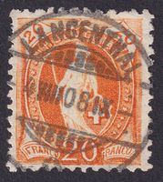 94A, Stehende Helvetia mit Vollstempel LANGENTHAL BE