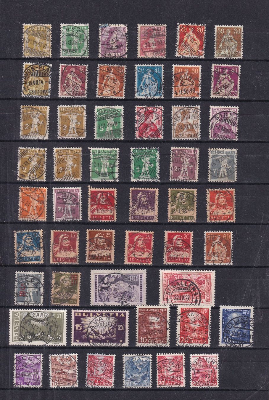 Tutti i francobolli: LOT de Timbres Oblitérations centrales – Usato da Nyon venduto da an54