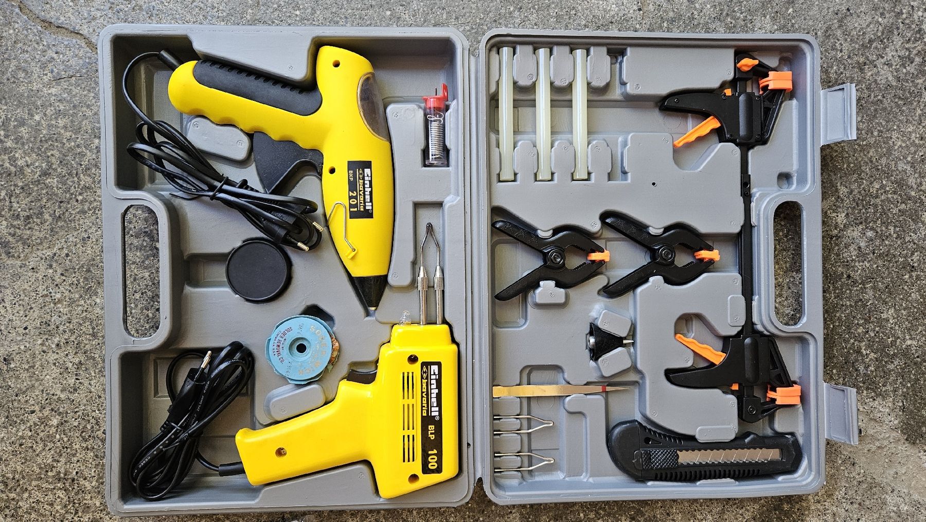 Einhell Tous les outils: Heissklebepistole und Loetkolben Set Einhell neuwertig – D'occasion à Stettlen par commo-ma