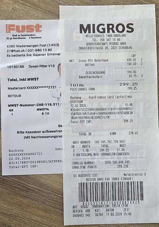 Aspirapolveri & Accessori: Dyson V10 mit neuem Akku – Usato da Bern venduto da 4quattro4 3