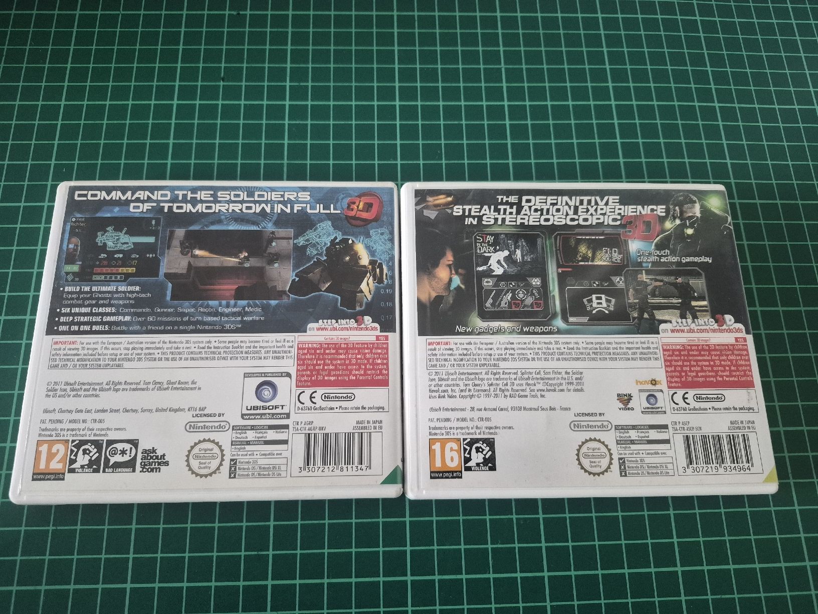 Sony Spiele: Tom Clancy's Ghost Recon & Splinter Cell 3DS Games Bundle – Gebraucht aus Meyrin von Retro-GZ 5