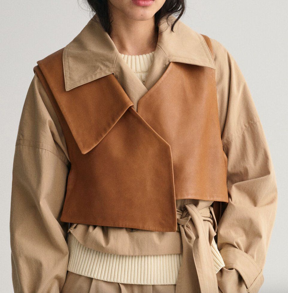Gant Gilet & Giacche senza maniche: GANT Deconstructed Leather Vest – Nuovo (secondo la descrizione) da Lausanne venduto da skayfasano 1