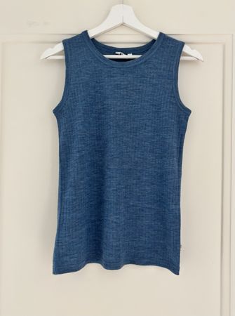 Sleeveless top - 100% merino wool - JOHA - size 160 cm