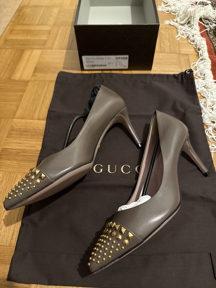 Gucci Damenschuhe: Gucci, Décolleté in pelle, 37.5 – Neu und originalverpackt aus Viganello von Cathy3 4