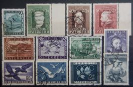 Österreich ex. Kat. 766-1022 gest. 1945/55 Kat. 90 Euro
