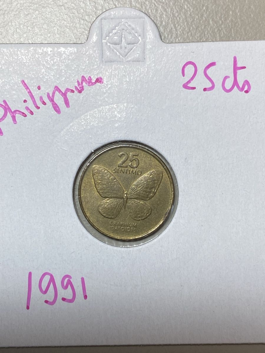 Toutes les monnaies: Philippines - 25 cents - 1991 – D'occasion à Payerne par Mike1682