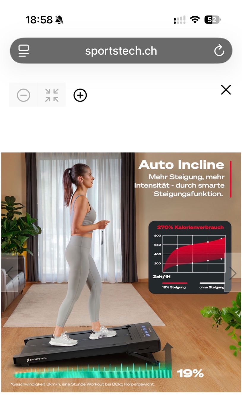 Hometrainer: Indoor Laufband, Neu & ungebraucht – Nuovo (secondo la descrizione) da Muri AG venduto da Jane0410 1