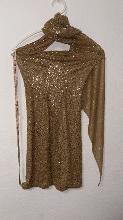 Sequin Party Dress - Gold, Size Small, Great Condition
