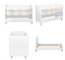 Umwandelbares Babybett + Matratze Kadolis - Top Zustand