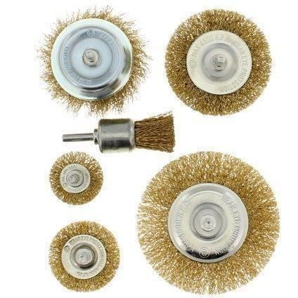 Altro per la casa: M 193 ) Stahlbürsten Set 6 teilig Messing – Nuovo e nell'imballaggio originale da Diepoldsau venduto da Ganthammer