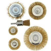 M 193 ) Stahlbürsten Set 6 teilig Messing