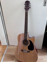 Halb - Akustikgitarre MSA mit Tonabnehmer und Equalizer