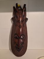 Afrikanische Holzmaske, Wanddeko.(57x19.5cm)