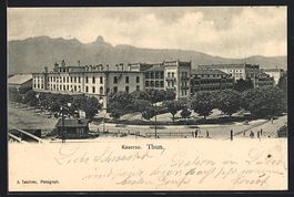 AK Thun, Partie an der Kaserne, 1904