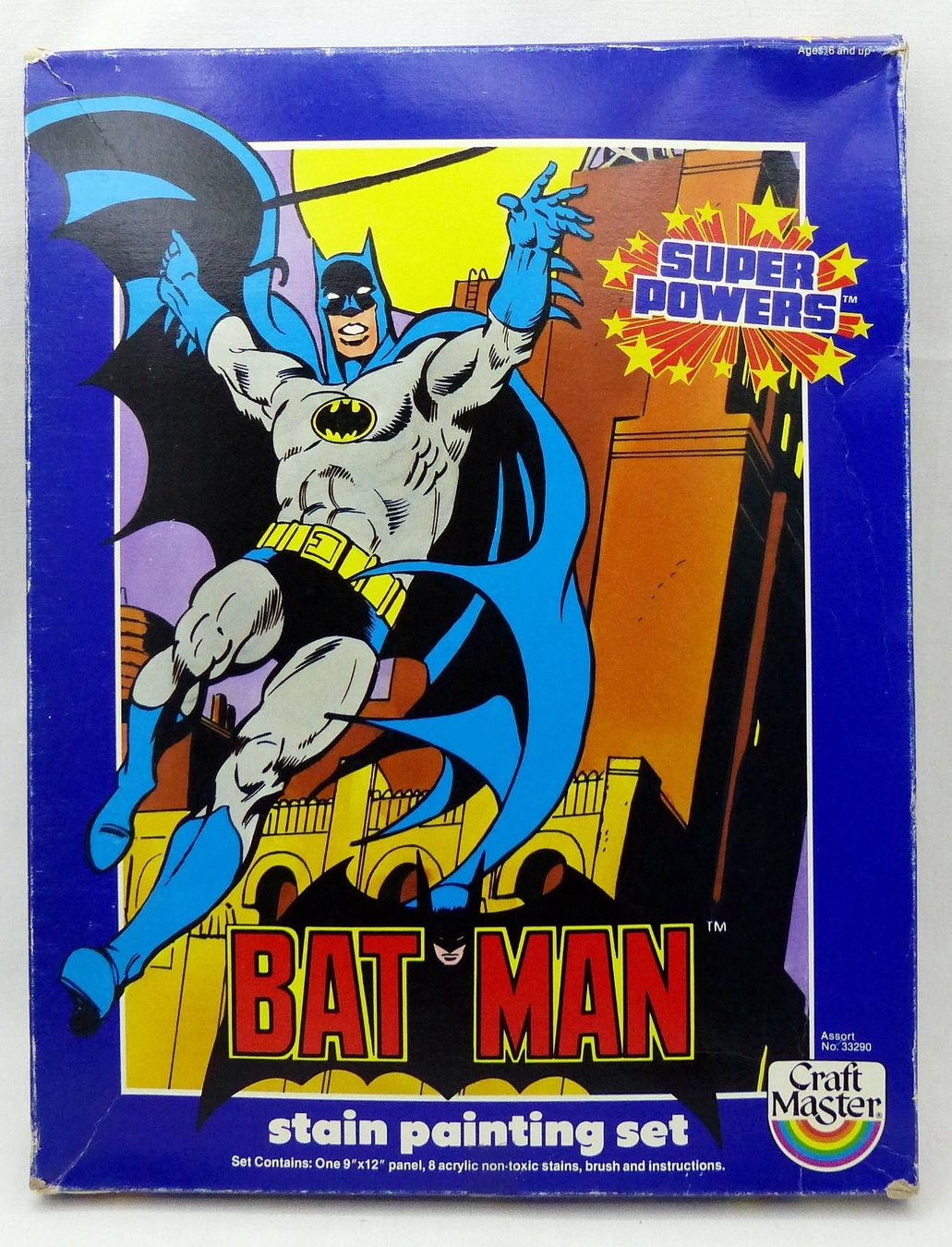 Comics: BATMAN SUPER POWERS STAIN PAINTING SET FUNDIMENSIONS 1984 – Gebraucht aus Lugano von YouWantUS