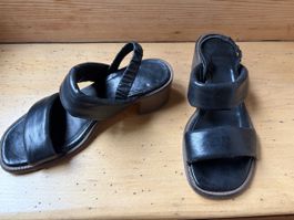 Sandalen MOMA, Leder, schwarz, Gr. 36