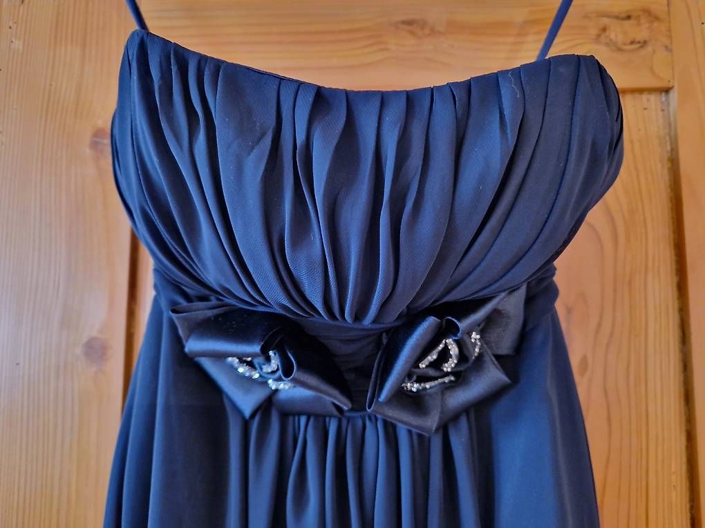 Vestiti: Abendkleid, dunkelblau, mit Applikationen, Gr. 36 – Nuovo (secondo la descrizione) da Nussbaumen TG venduto da cherry_lady 2