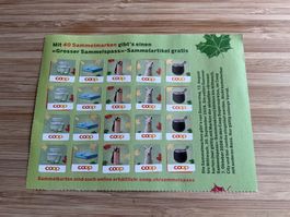 1 volle Karte,  d.h. 40 Kleber,  COOP Sammelpass