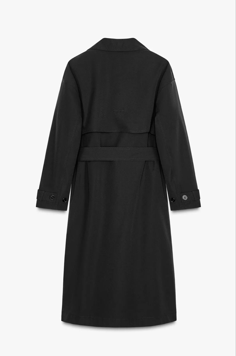 Zara Cappotti: wasserabweisender Trenchcoat schwarz – Nuovo e nell'imballaggio originale da Veyras venduto da ValClasse 4