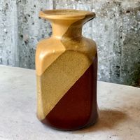 Vase soliflore en grés d'art EDUARD VOGT Herrliberg Suède