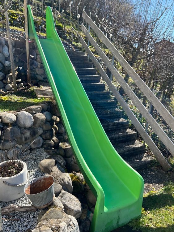 Rutsche (4m x 0.5m) Grün/Gebraucht Kaufen auf Ricardo