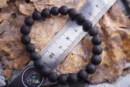 Tektit  Indochinit  8,4mm    Armband    Topstone