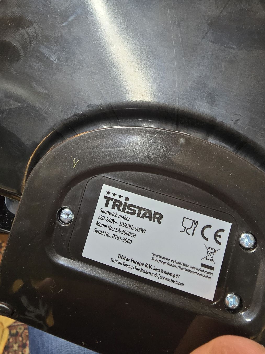 Elettrodomestici da cucina: Sandwichmaker Tristar 900W läuft einwandfrei (D) – Usato da Rorschach venduto da TimelessTrading 2