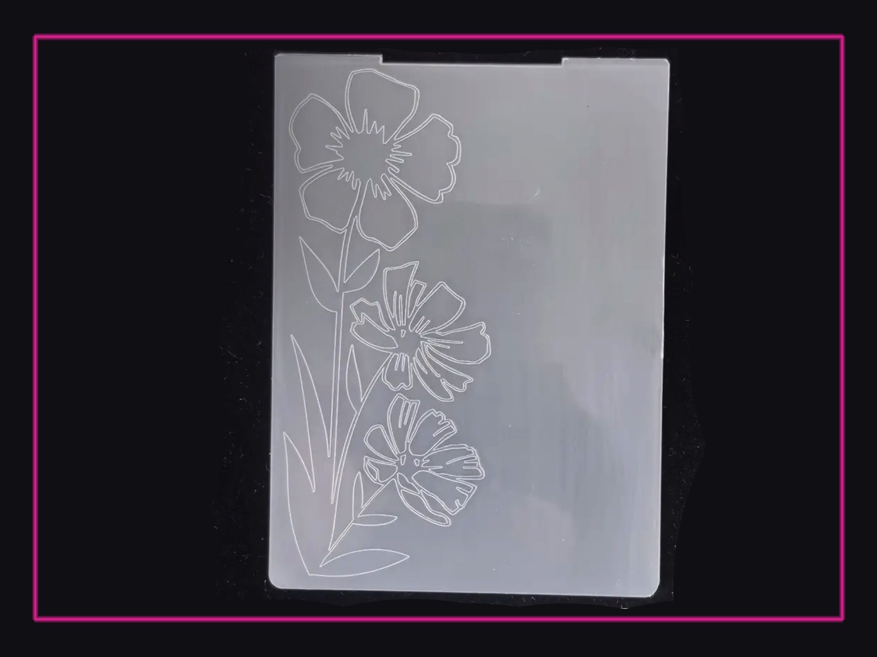 Sciablone: Blumen am Rand   - Prägeschablone – Nuovo e nell'imballaggio originale da Frenkendorf venduto da jazzplatten