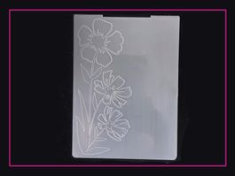 Blumen am Rand   - Prägeschablone
