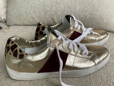 COPENHAGEN Leder Sneaker Gr 39 Leo-goldig NEU Innensohle 26