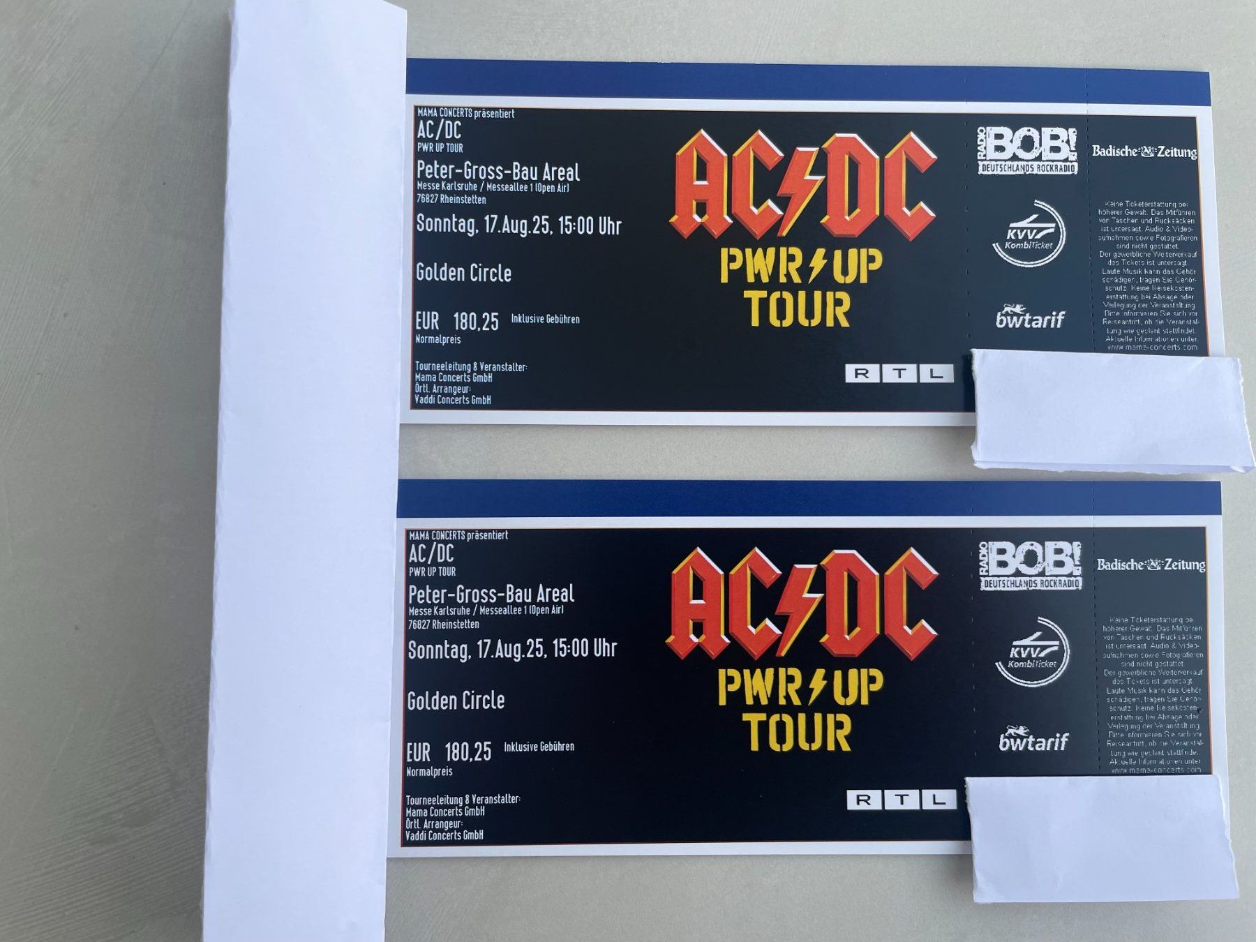 Tickets: AC/DC - PWR UP Tour - Golden Circle – Neu (gemäss Beschreibung) aus Muri b. Bern von