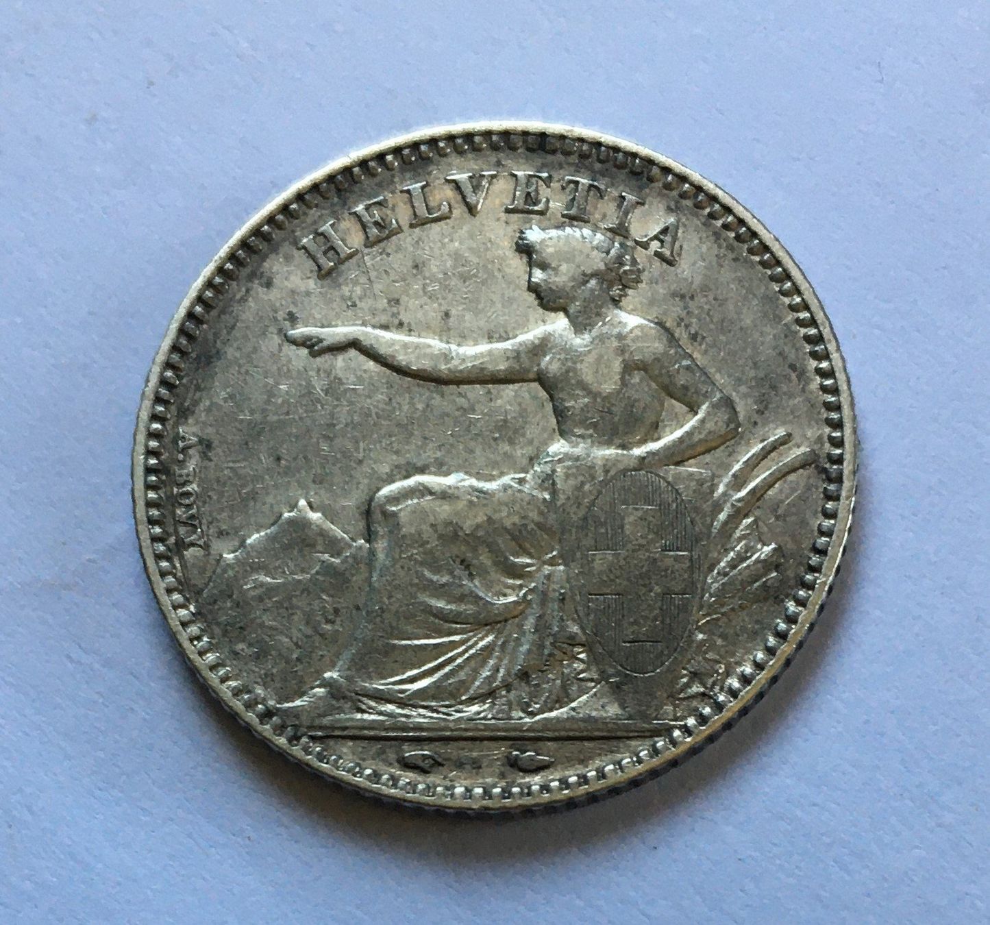 Alle Münzen: 1850 1 Franken Silber – Gebraucht aus Kirchberg SG von Helveticus00 1